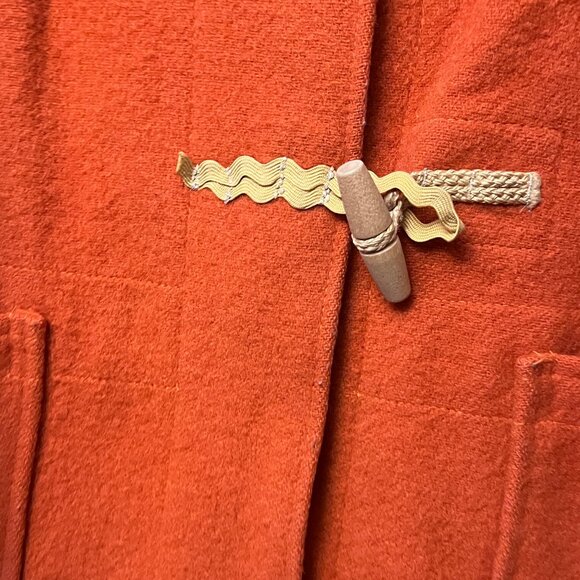RARE Vintage Gloverall "The Monty" Wool Duffle Coat - Burnt Orange - Picture 4 of 15